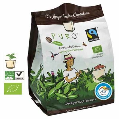 1 kaps pr 003 espresso capsules puro fairtrade bio tundra 100 arabica