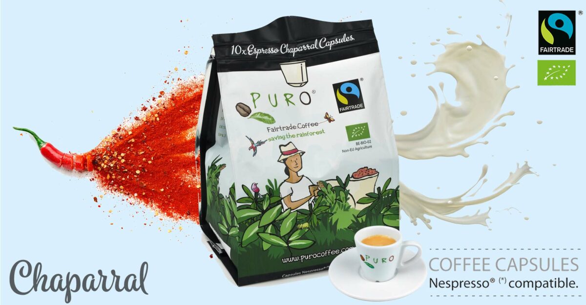 3 kaps pr 006 espresso capsules puro fairtrade bio chaparral  