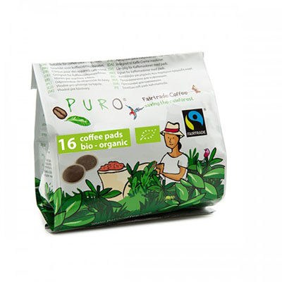 1 mer pr 004 filter coffee puro fairtrade bio pad single portion 16 pieces